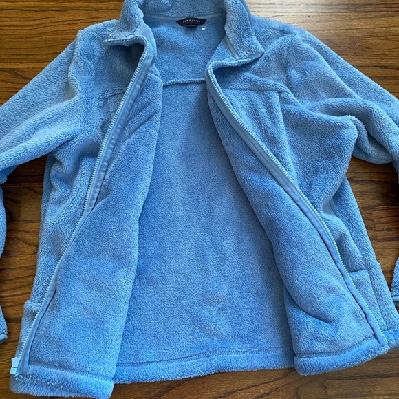 Lands End Fuzzy Zip-up Jacket, Size 18-20 - Picture 6 of 6